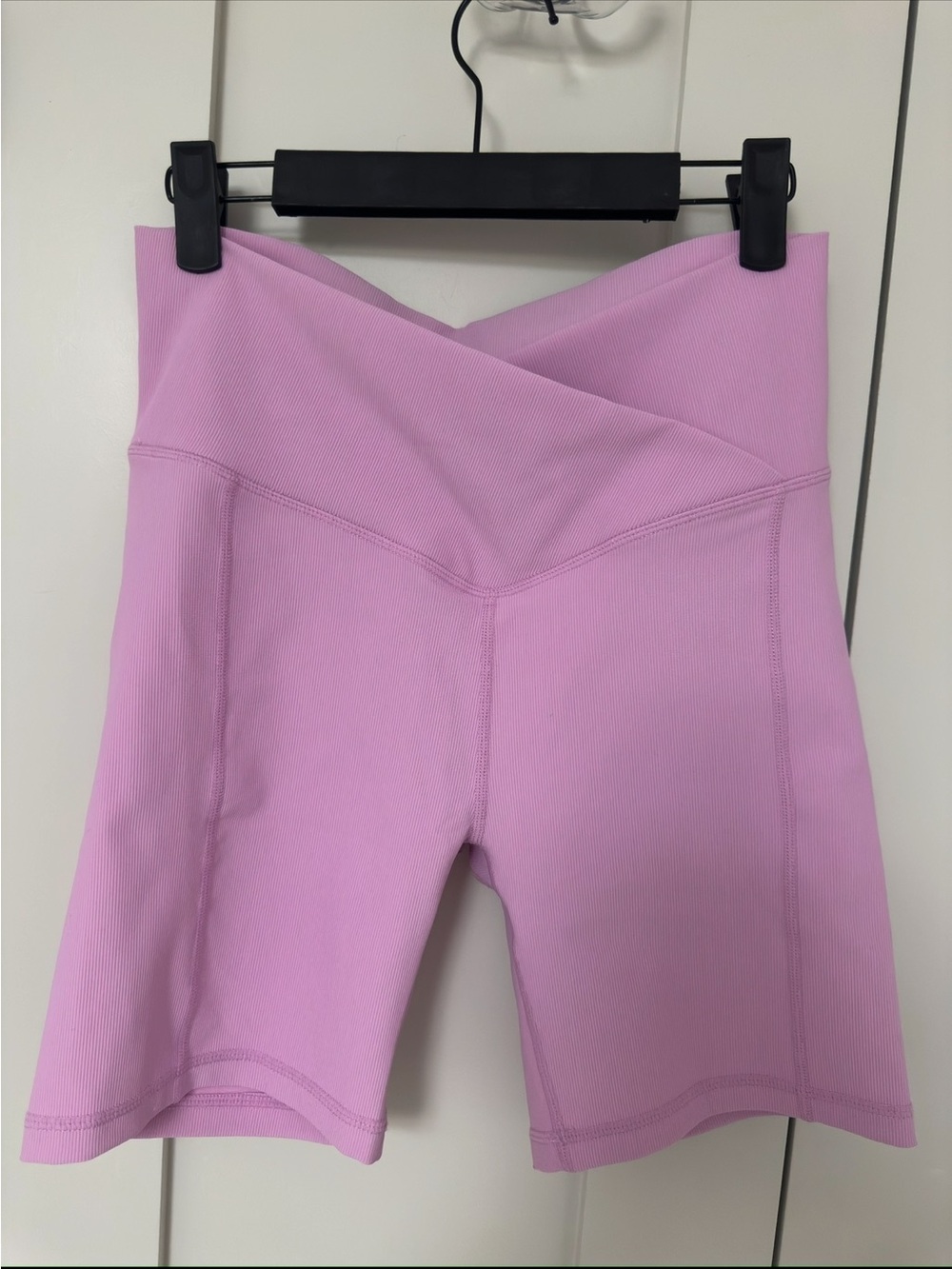 Willow Lavender V-Waist Bike Shorts
